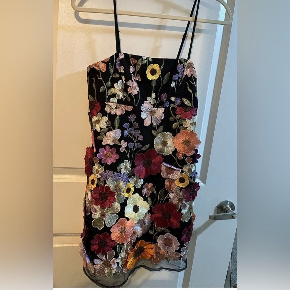 Fall Floral Mini Dress